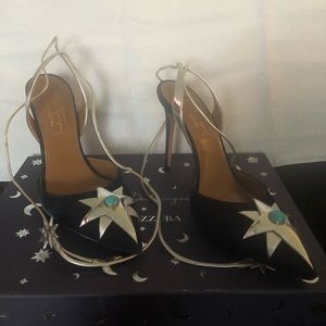 Aquazzura Poppy Delevigne Slingback Pumps